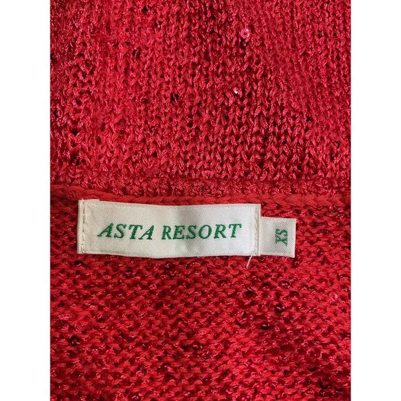 Asta Resort 'Carolina' Red Polyester Camisole Top Size XS - Picture 4 of 5